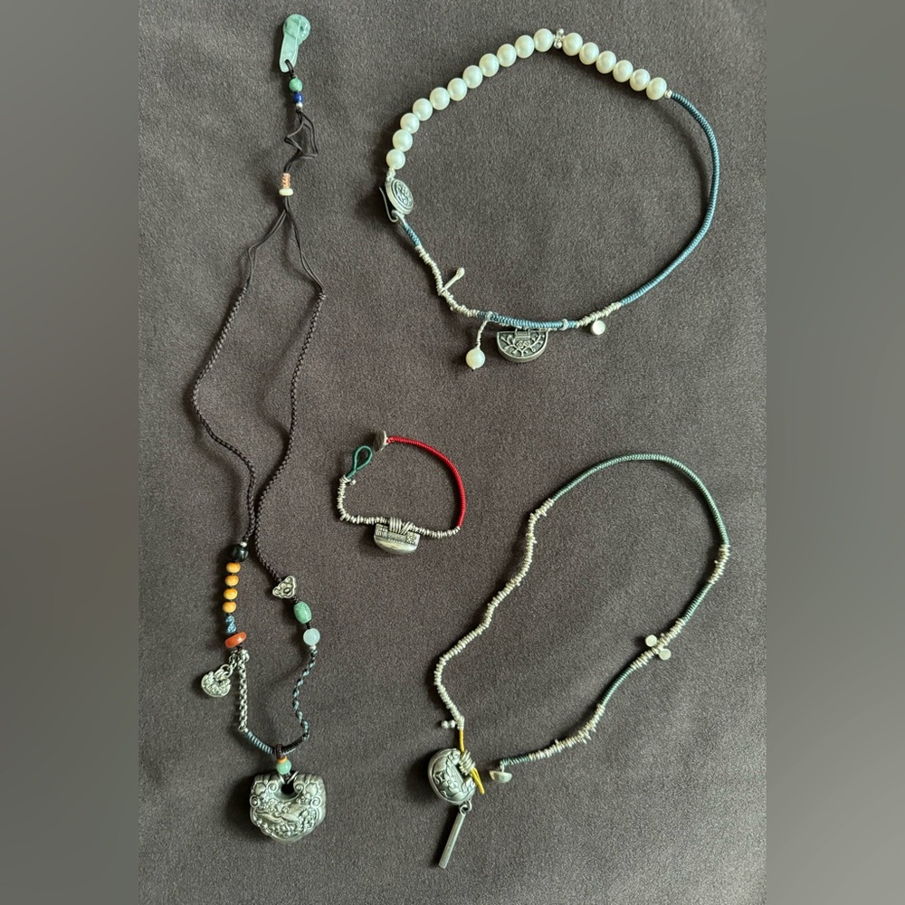 Hand-woven silver necklace - Picture 7 of 7